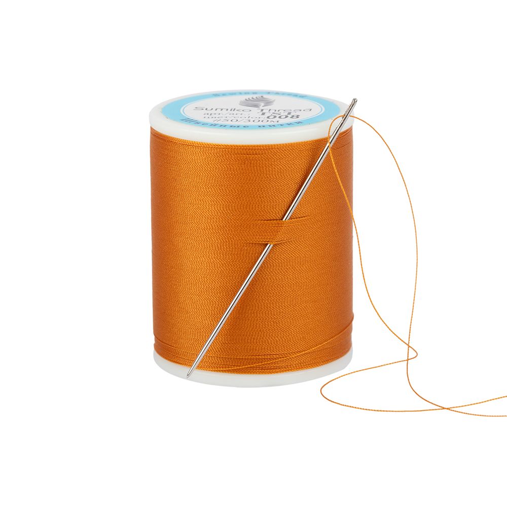 Нитки для трикотажных тканей SumikoThread 300 м, (328 ярд), 008 охра