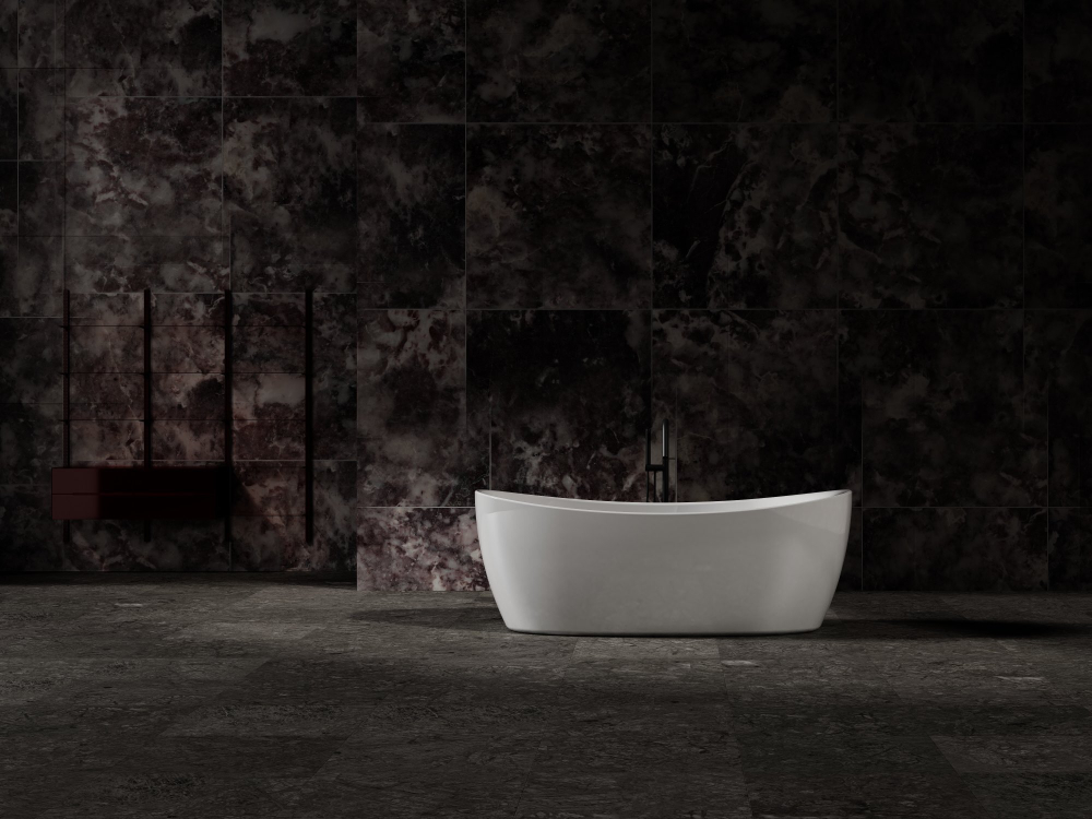 Ванна Солид Серфейс (Solid Surface) Vincea VBT-6S03MW, 1700*800*630, белый матовый, щелевой перелив,