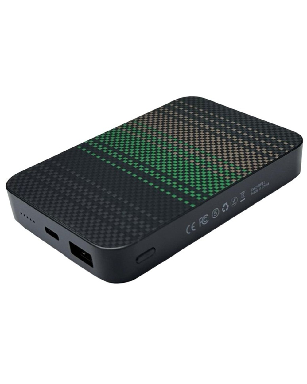 Powerbank магнитный с MagSafe Keephone Brendy 10000mAh черно-зеленый