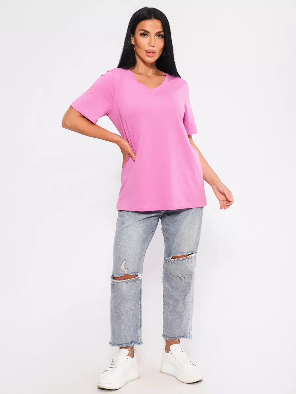 Футболка базовая большие размеры