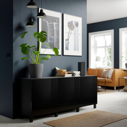 IKEA STUBBARP  (ИКЕА СТУББАРП)  -  Ножка - чёрно-коричневый