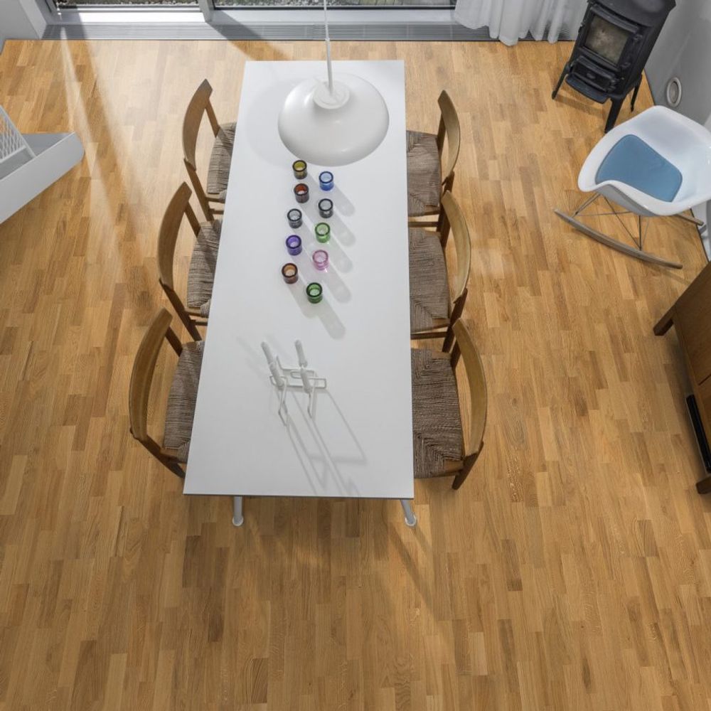 Паркетная доска Kahrs Дуб Сиена Сатиновый Лак (OAK SIENA SATIN)