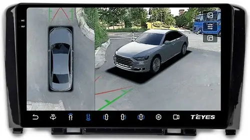 Магнитола для Great Wall Hover H6 2012-2017 - Teyes CC3-2K-360 на Android 10, Быстрая, 2K QLED, CarPlay, 4G SIM-слот, 4 камеры в комплекте