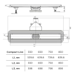 Душевой лоток BETTOSERB Compact Line 850