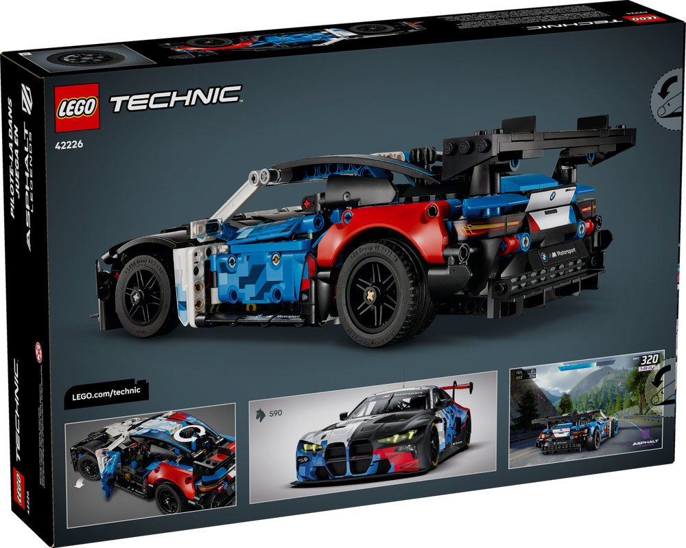 Конструктор Лего Техник Гоночный автомобиль 42226 | LEGO Technic BMW M4 GT3 EVO Race Car | гоночный 747 деталей | 11+