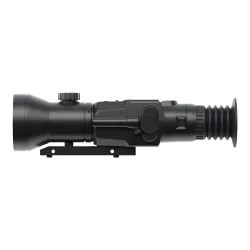 Тепловизионный прицел Dedal-T4.645 Hunter - вид сбоку, черный корпус с креплением