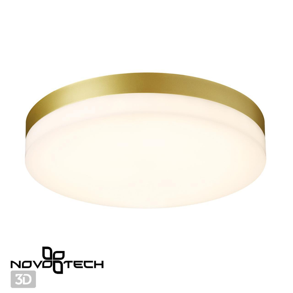 Уличный потолочный светодиодный светильник 358888 STREET NT22 золото IP54 LED 4000К 30W 220V OPAL