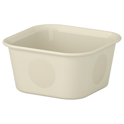IKEA NOJIG  (ИКЕА НОЙИГ)  -  Органайзер - пластик/бежевый 10х10х5 см
