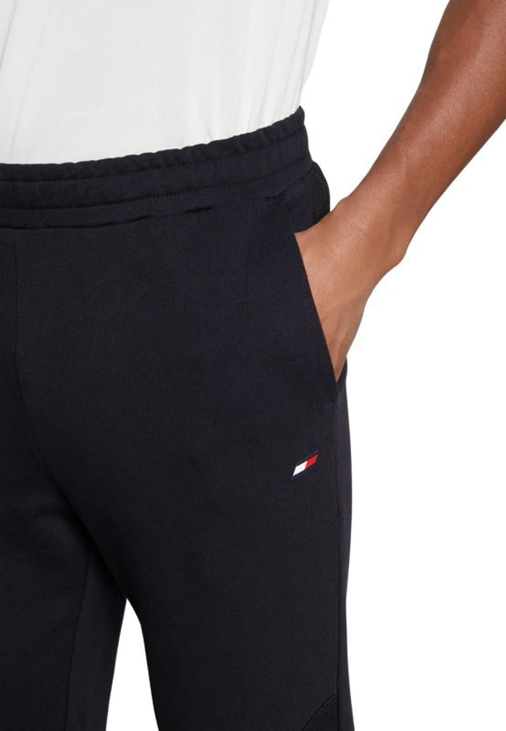 Мужские теннисные штаны Tommy Hilfiger Colorblocked Mix Media Sweatpant - небесный