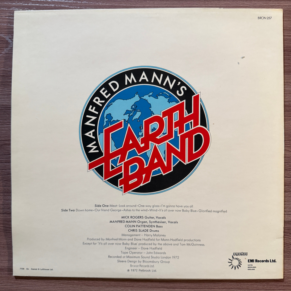 Manfred Mann's Earth Band ‎– Glorified Magnified (Англия 1977г.)