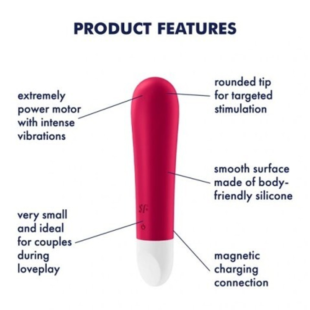 Мини-вибратор Satisfyer Ultra Power Bullet 1 красный