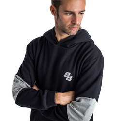 Мужская кофта теннисная BB by Belen Berbel Dark Hoody Men - Black, Grey