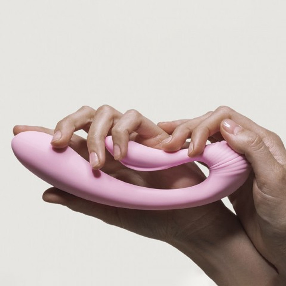 Двойной вибратор G-WAVE розовый от Adrien Lastic