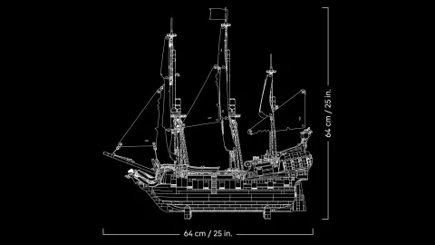 Конструктор LEGO Icons 10365 Пиратский корабль капитана Джека Воробья