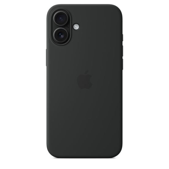 Силиконовый чехол Apple для iPhone 16 Plus с MagSafe черный