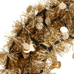Венок декоративный TINSEL «Изящный блеск» 38 см, Шампань