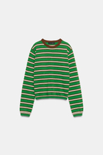 СВИТЕР В ПОЛОСКУ ИЗ 100% ШЕРСТИ — ZARA