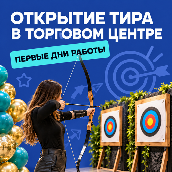 Презентация тира в торговом центре. Первые дни работы Презентация тира в торговом центре. Первые дни работы