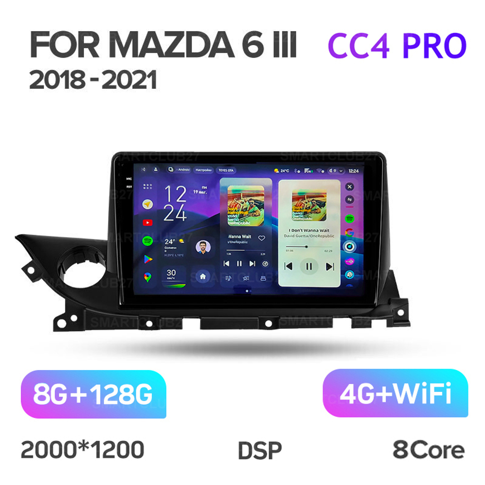 Teyes CC4 Pro 9" для Mazda 6 III 2018-2021