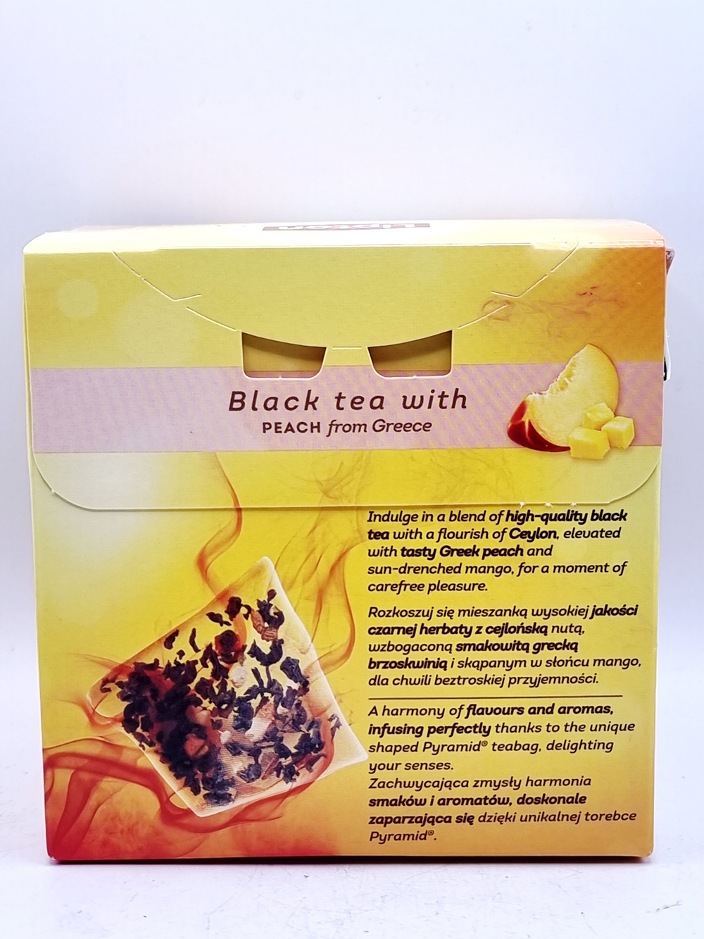 Чай черный Lipton Персик и Манго, 20 пирамидок, 34 г (Польша)