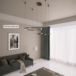 Люстра Crystal Lux FORTUNA SP123W LED BLACK 1811/302N