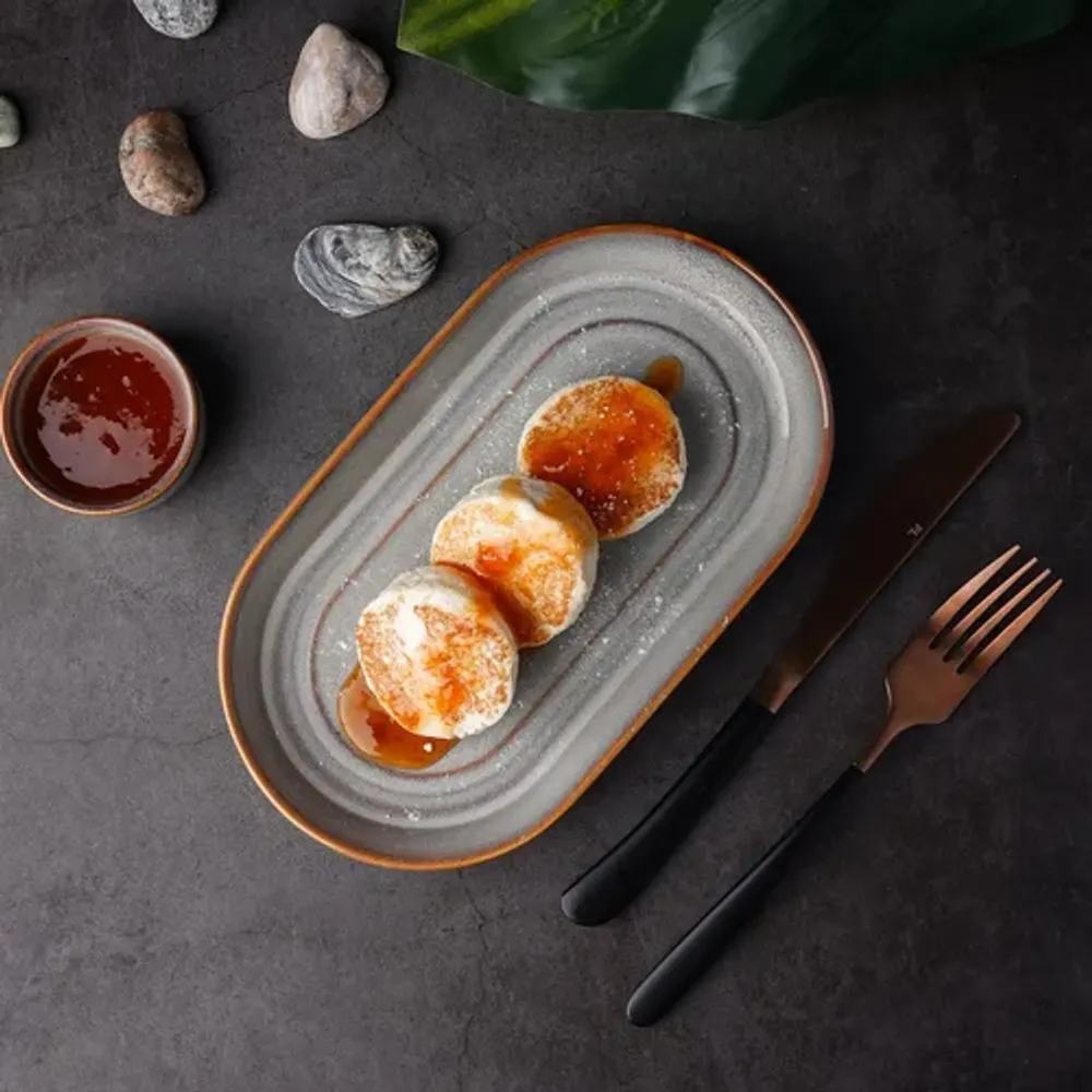 Блюдо овальное 24*13,8 см h2,8 см Evolution Mont Blanc P.L. Proff Cuisine [4]