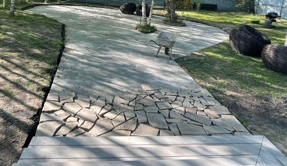 Песчаник галтованный Ручейник Хаки /м3 Песчаник галтованный Ручейник Хаки /м3