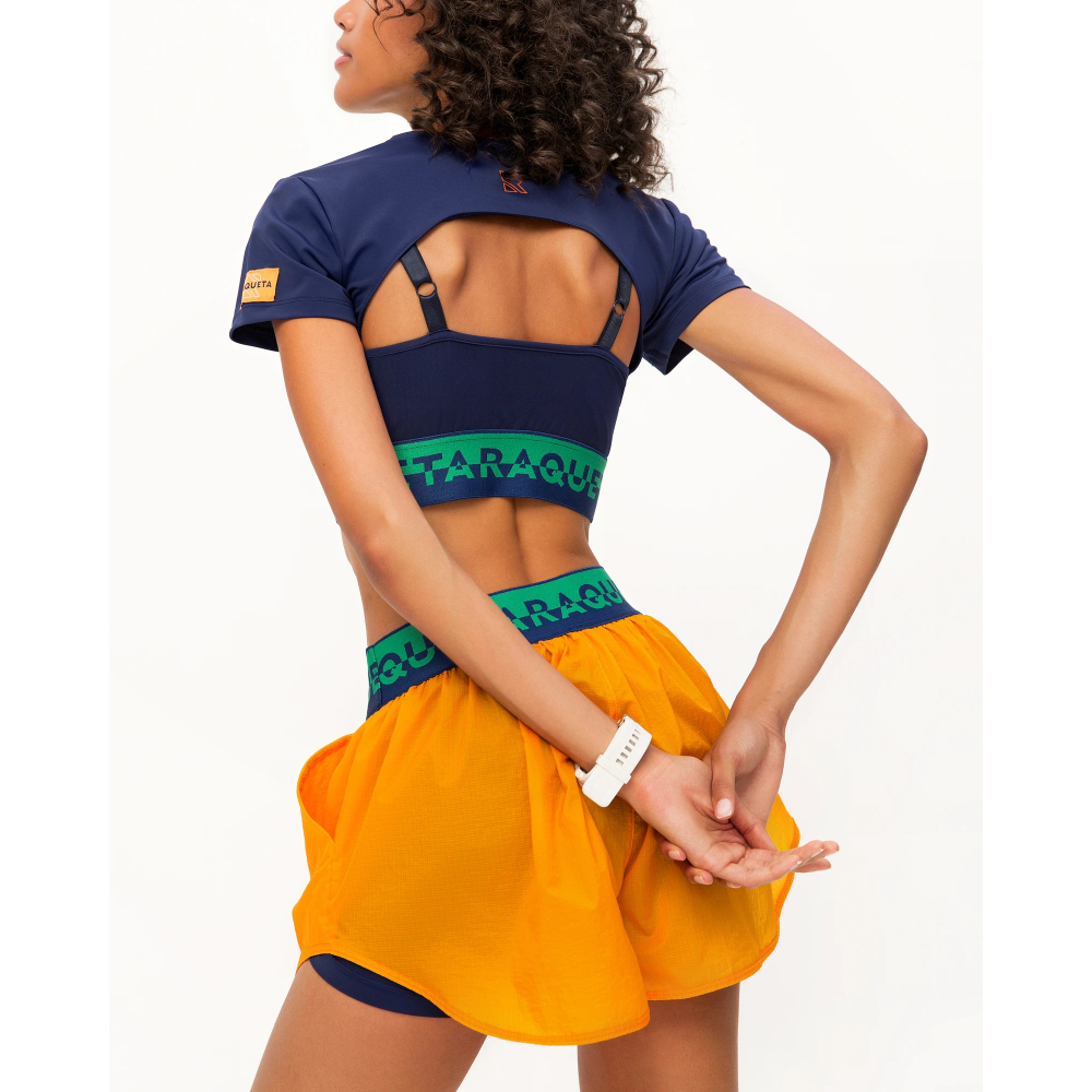 ОДЕЖДА ДЛЯ ТЕННИСА Женская, Топ RAQUETA RASH 23 NAVY .