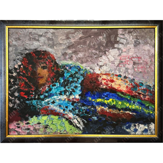 Курдюков Владимир. Турчанка. Масло, оргалит, 1998