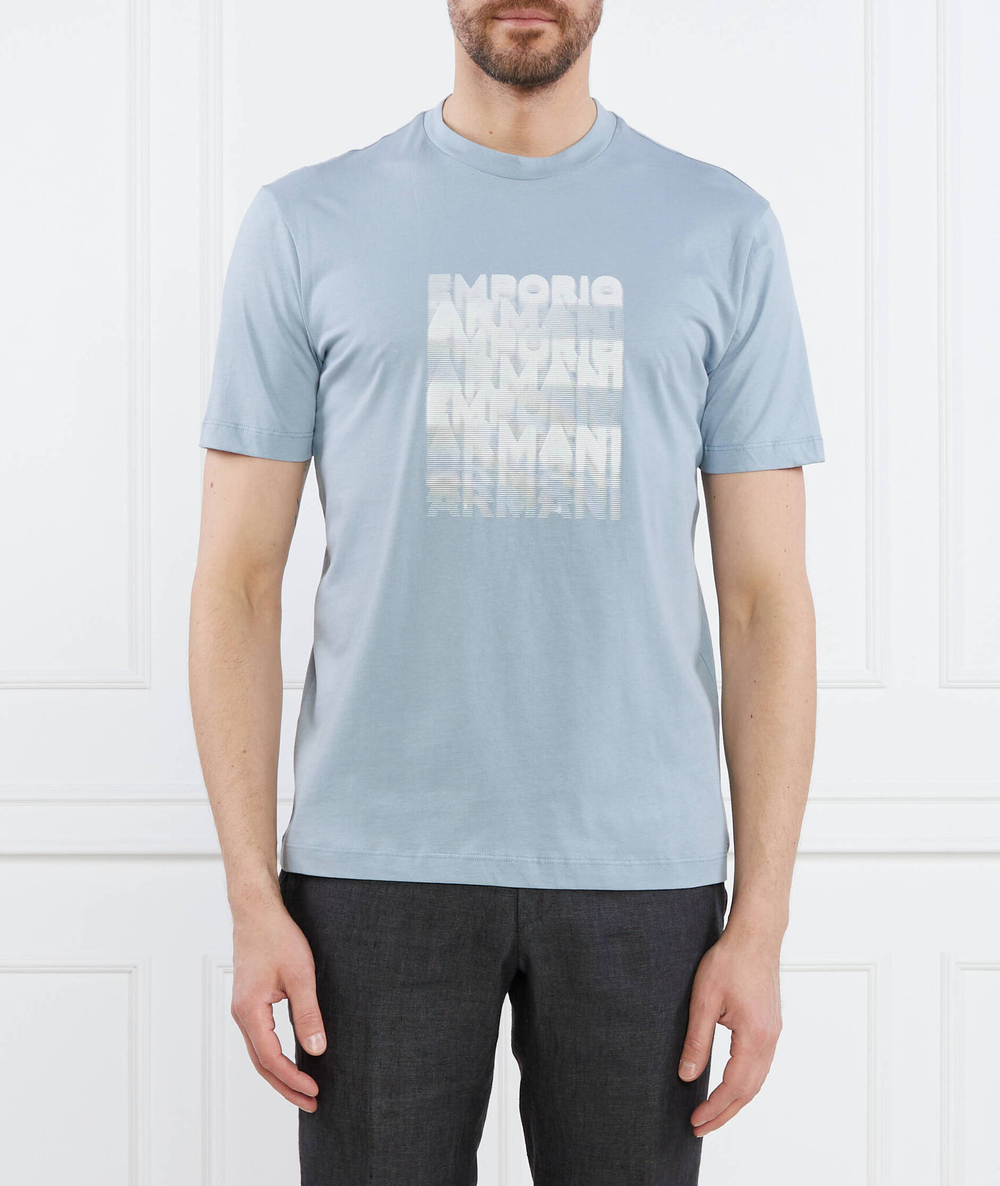 Футболка Emporio Armani - голубой(3R1TDE 1JPZZ)
