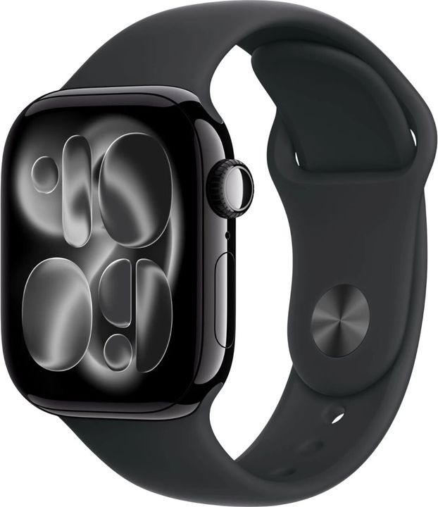 Умные часы Apple Watch Series 11, 42mm, Jet Black, ремешок Black Sport Band M/L