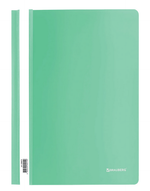 Папка-Скоросшиватель А4 130/180 мкм, пластиковый, бирюзовый (BRAUBERG)