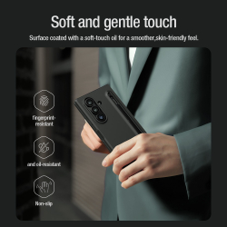 Чехол покрытый мягким жидким силиконом от Nillkin для Samsung Galaxy Fold 7, серия Flex Pure Fold Case (в комплекте перо S Pen)