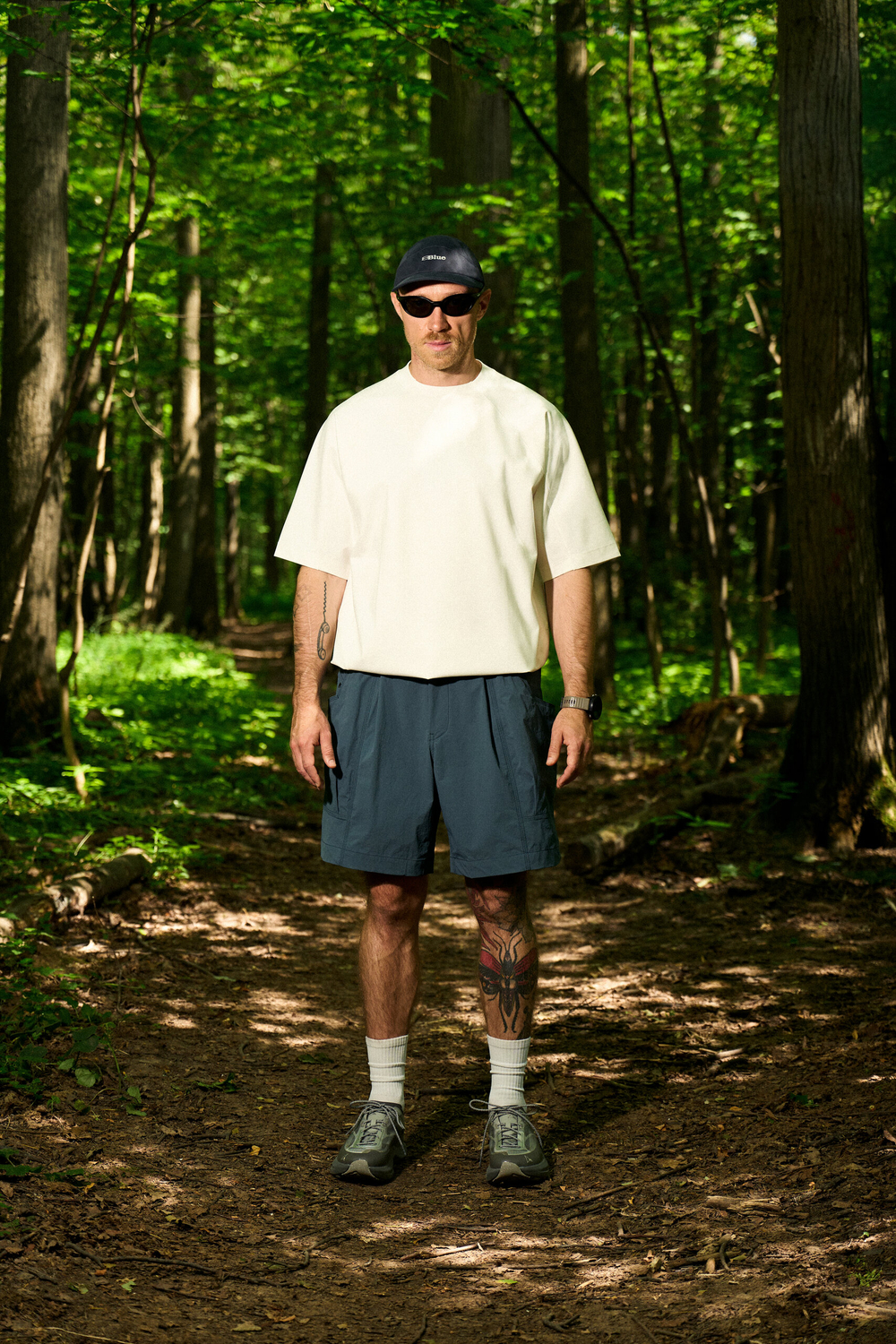 Шорты Blue Monte Multi-Pocket Greek Shorts "Ji Luo Qing"