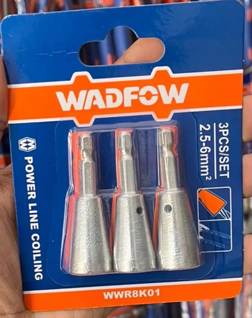 Набор насадок для скрутки проводов WADFOW WWR8K01 3 шт.