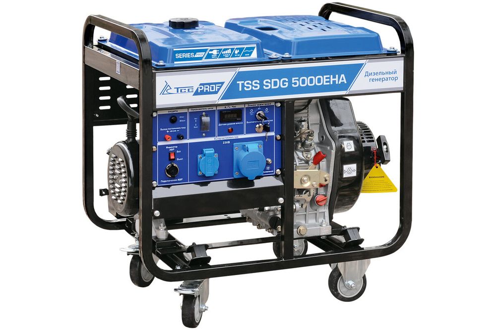 Дизель генератор TSS SDG 5000EHA - [5 кВт / 27 А] двигатель Lifan, эл. старт