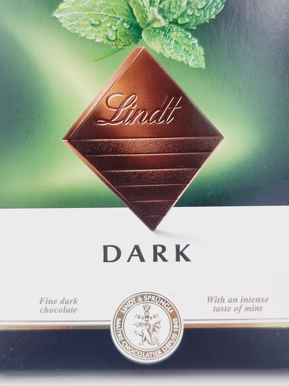 Lindt Excellence темный шоколад с Мятой, 100 г (Из Финляндии)