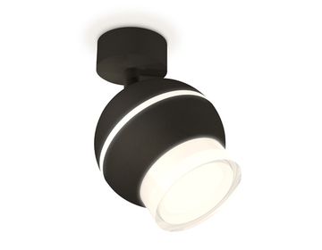 Комплект поворотного светильника с дополнительной подсветкой GU5.3/LED 3W 4200K XM1102016 SBK/FR/CL чёрный песок/белый матовый/прозрачный (A2210, C1102, N7160) DIY System Complects Ambrella