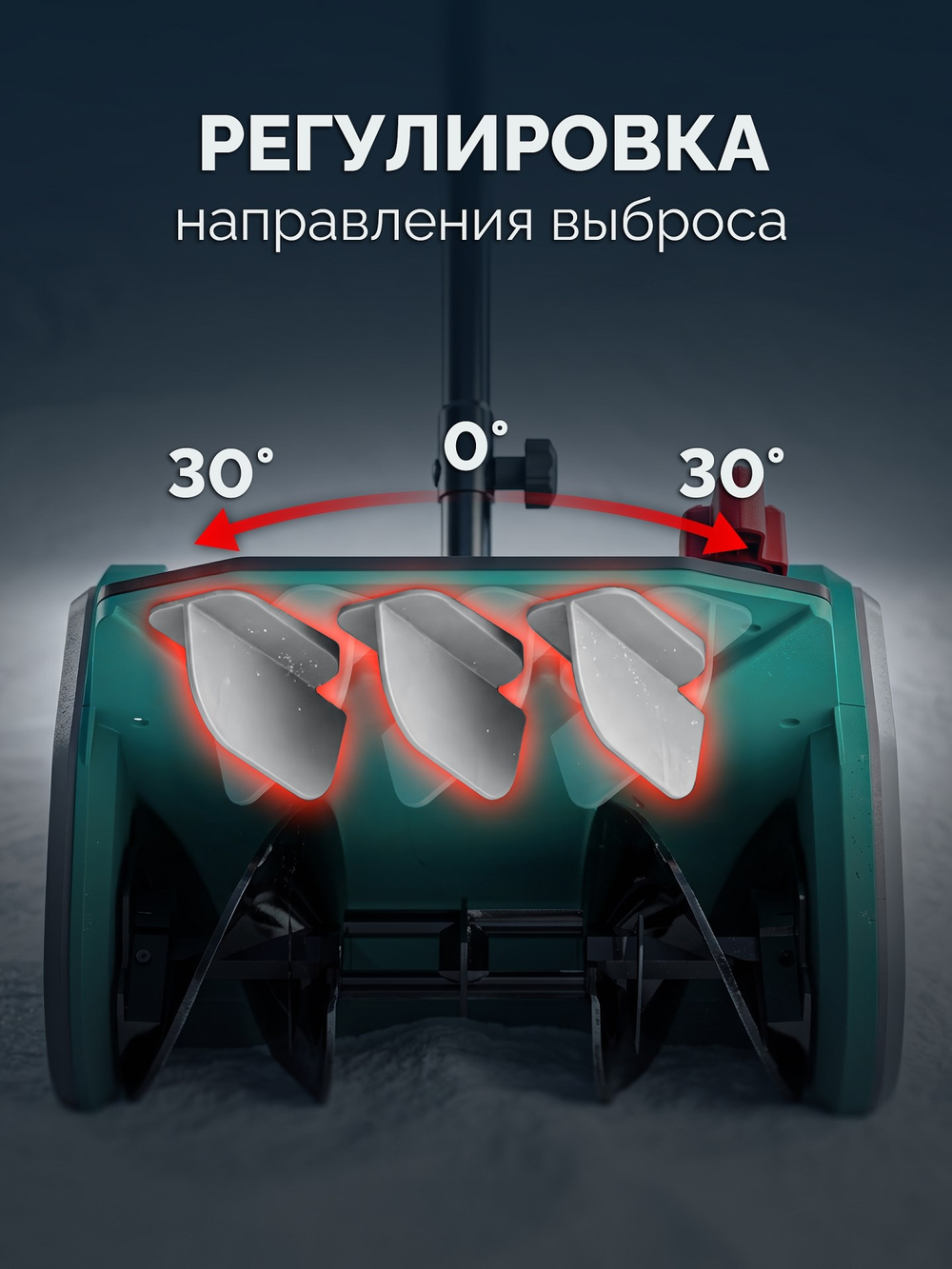Лопата аккумуляторная (снегоуборщик) 20В, 33 см, 1 АКБ LMS (4 Ач) ЗУБР СЛА-33-41