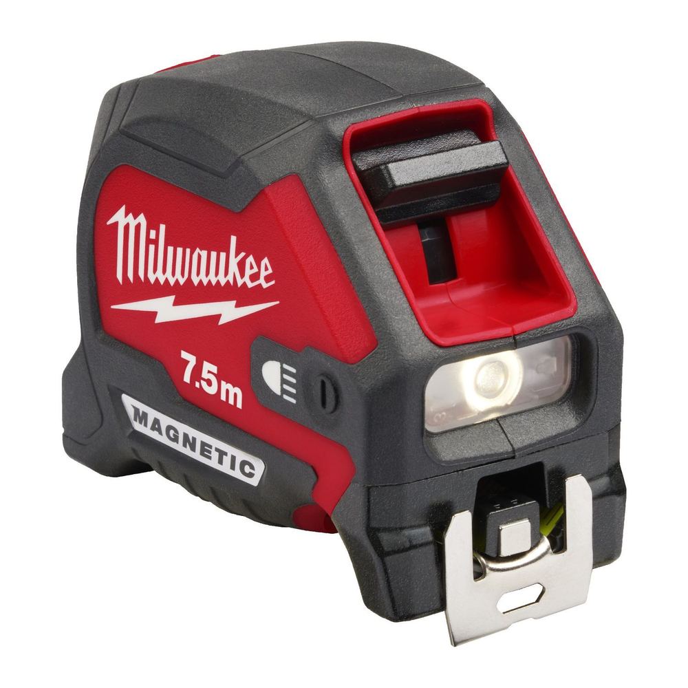 Рулетка Milwaukee с LED-подсветкой 7.5 м x 30 мм, 4932492469