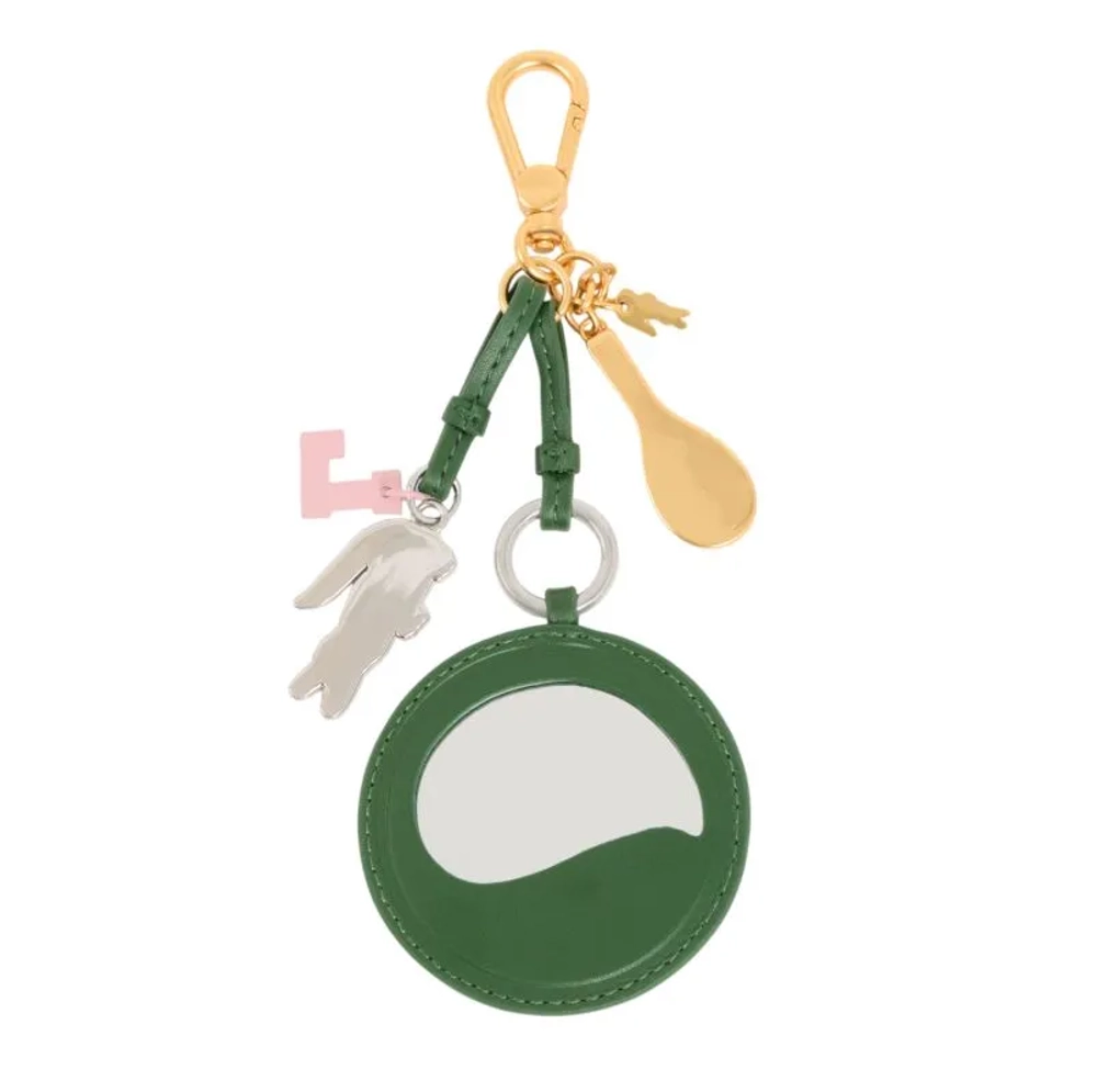 Подарок Lacoste Tennis Racket Mirror L Charms Key Ring - green