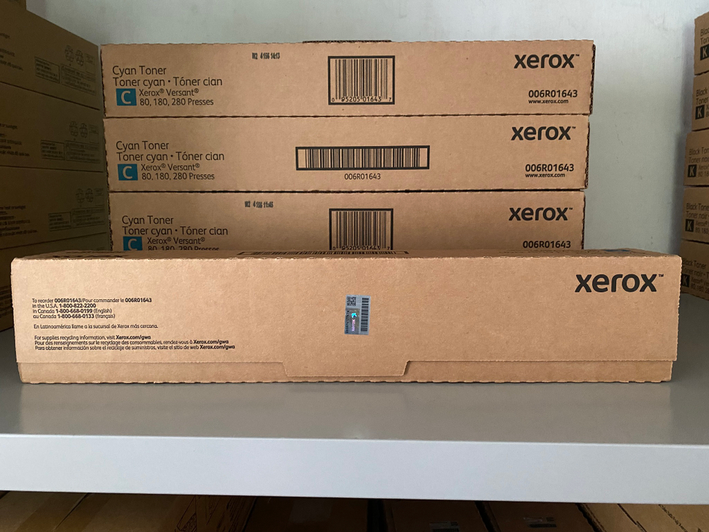Тонер картридж Xerox Versant 80/180 голубой (US Ver.),  (006R01647) оригинал (Чип в комплекте)