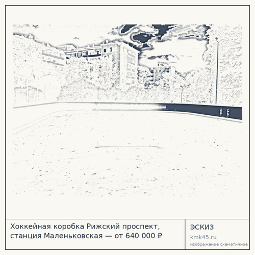 Хоккейная коробка Рижский проспект, станция Маленьковская — от 640 000 ₽