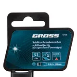 Отвертка SL8x 200 мм, S2, трехкомпонентная рукоятка Gross — фото 4