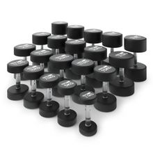 Ряд гантелей круглых UNIX Fit обрезиненные от 2,5 до 50 кг