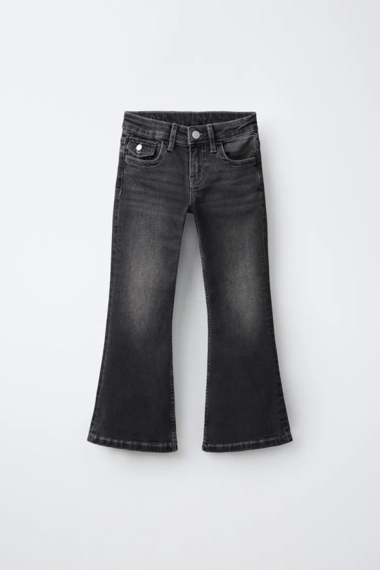 ZARA ДЖИНСЫ FLARE, ЧЕРНЫЙ