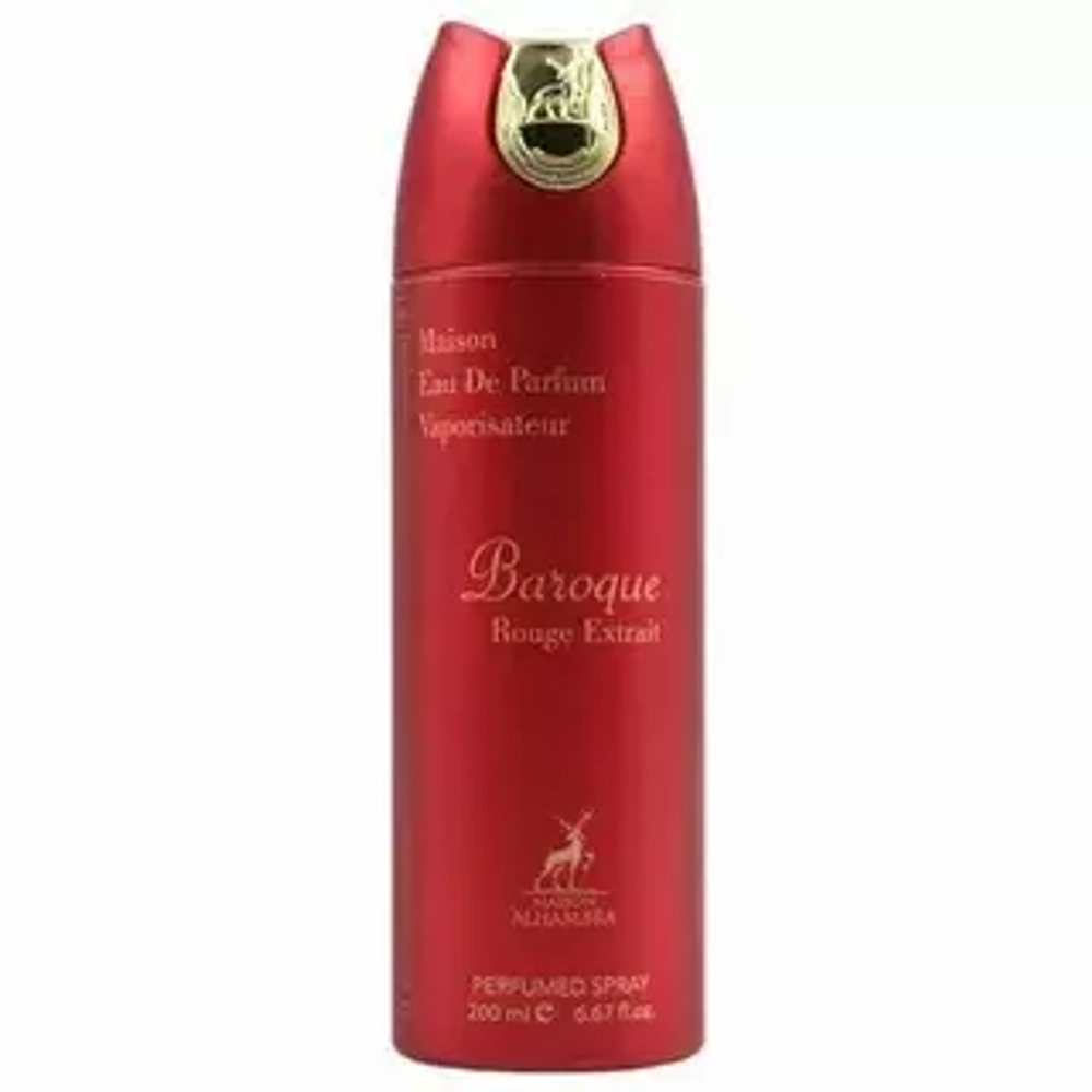 MAISON AL HAMBRA Дезодорант-спрей unisex BAROQUE ROUGE EXTRAIT 200мл*12*96