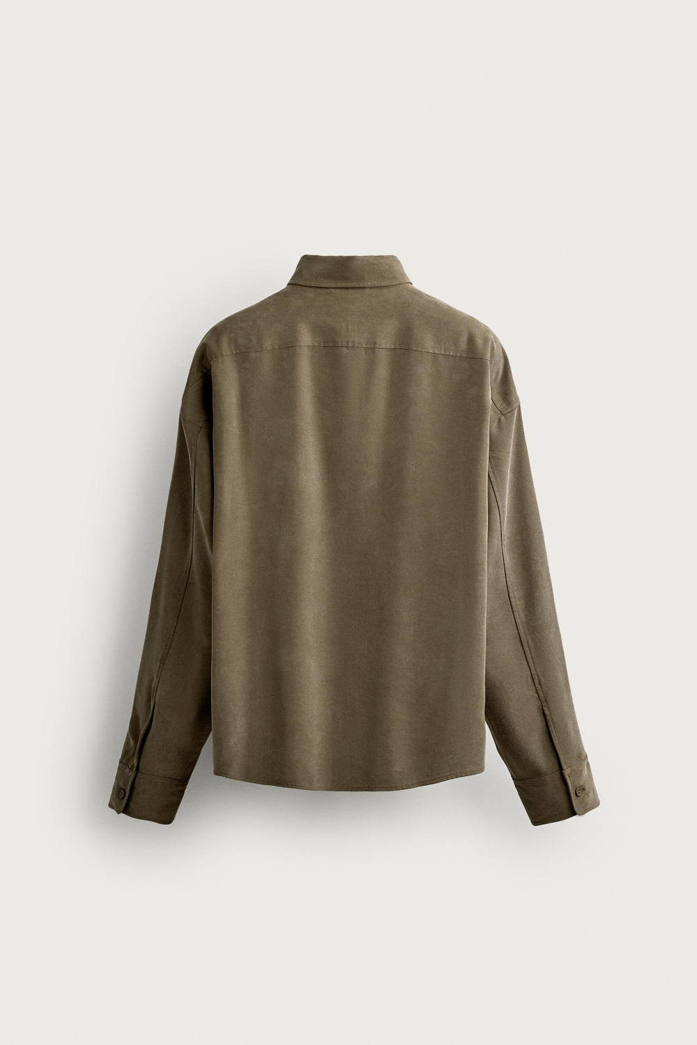 РУБАШКА СВОБОДНОГО КРОЯ ИЗ СТРУЯЩЕЙСЯ ТКАНИ — ZARA