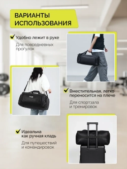 Сумка дорожная через плечо спортивная