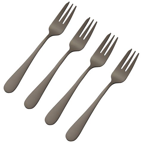 Набор из 4 десертных вилок select grey